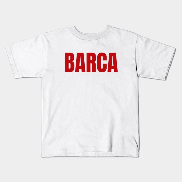 Barcelona FC Kids T-Shirt by OverNinthCloud
